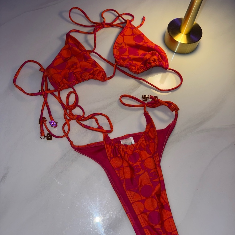Vibrant Orange Women's Intimate Set